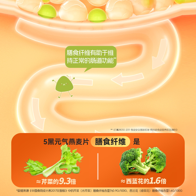 穗格氏五黑燕麦片1000g/罐即食混合谷物麦片营养早餐饱腹代餐