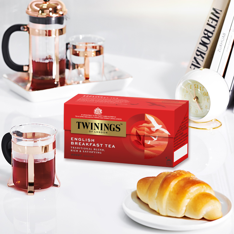 Twinings川宁英式早餐红茶25袋袋泡茶叶包下午茶绿茶果茶 - 图2