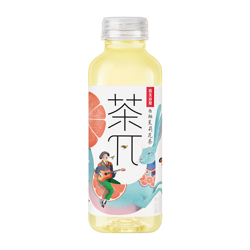 农夫山泉茶π（茶派）西柚茉莉花茶500ml*15瓶果味茶饮料 - 图1