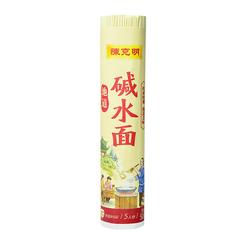 陈克明面条热干面碱水面挂面拉面炒面新老包装随机发货500g*1袋 - 图0