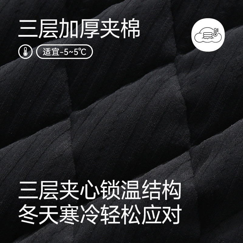 芬腾男士睡衣冬季加厚珊瑚绒冬天中年加绒男款大码夹棉家居服套装,淘宝优惠券,粉丝福利购,淘宝优惠卷