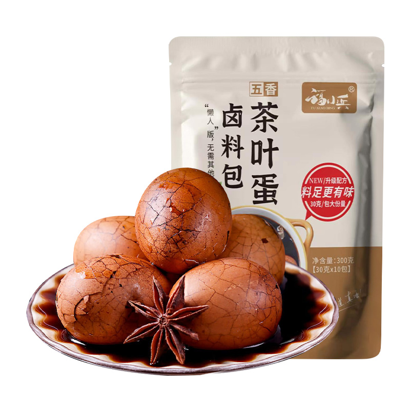 福小兵五香煮茶叶蛋调料包家用300g*1袋鸡蛋卤料包商用香料小包装 - 图0