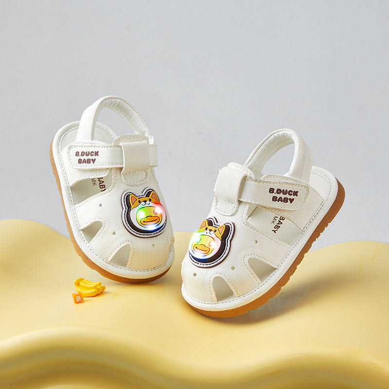 bduck小黄鸭童鞋宝宝凉鞋夏季女童叫叫鞋儿童鞋子男童软底室内鞋,淘宝优惠券,粉丝福利购,淘宝优惠卷