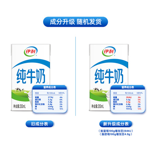 伊利纯牛奶箱优质乳蛋白无菌砖学生营养早餐 - 图2