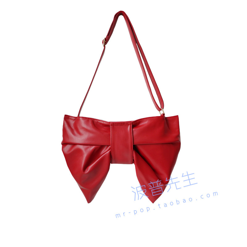 软糯小羊皮~蝴蝶结腋下包单肩小斜挎包女JK托特包Lolita小众时尚,淘宝优惠券,粉丝福利购,淘宝优惠卷