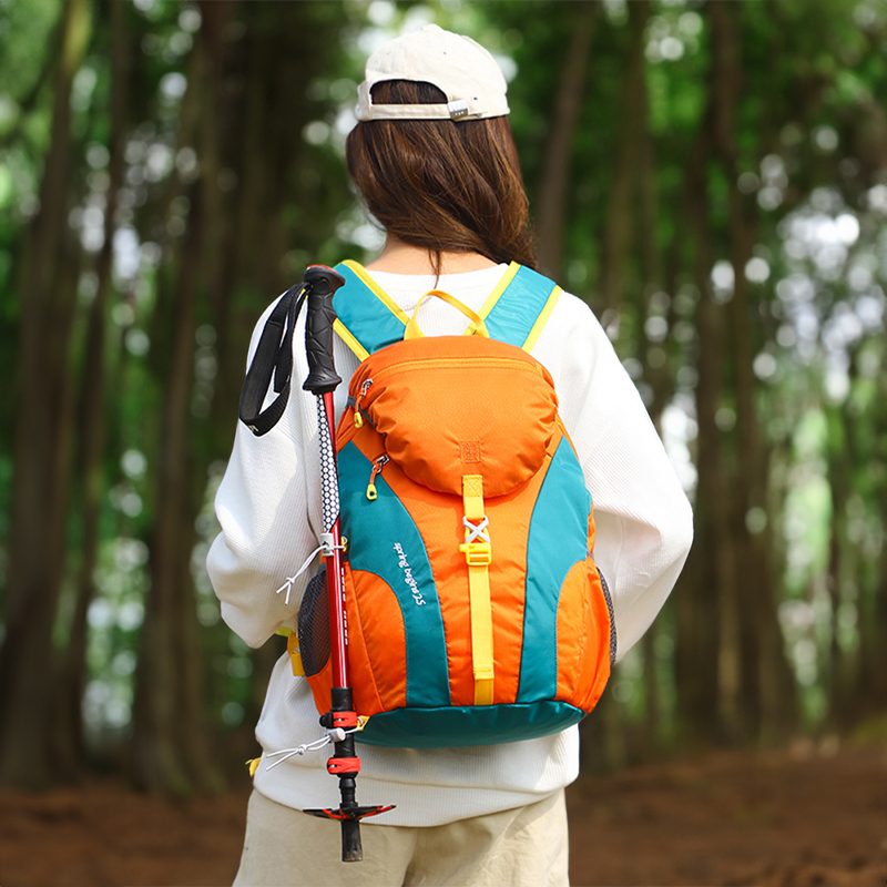 户外旅行登山包女轻便防水2023新款旅游双肩包夏25l超轻徒步背包-图1