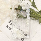 Кремовый чехол для телефона ручной работы, прозрачный аксессуар с аксессуарами, набор материалов, «сделай сам»