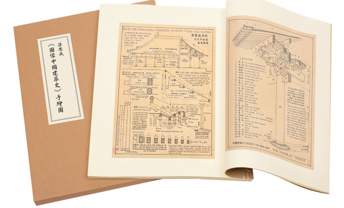 梁思成套装3册营造天书+图像中国建筑史手绘图+梁古建制图笔记本古代传统历史建筑设计艺术读库梁思成建筑手稿梁思成手绘图 - 图0