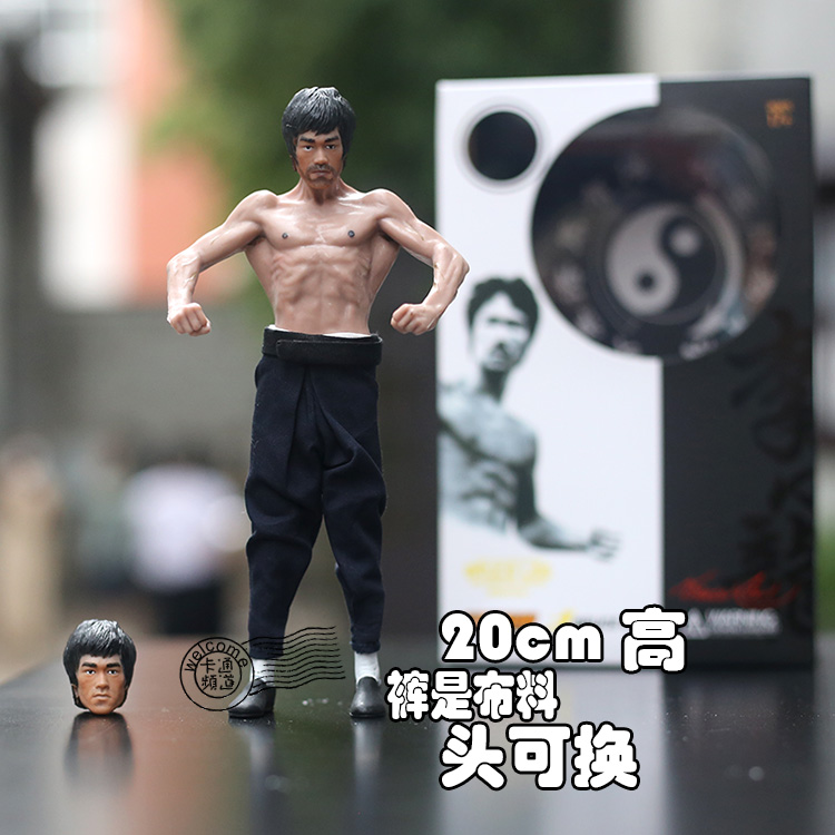 李小龙 猛龙过江Bruce lee 造型 80周年 模型 手办 摆件礼物 盒装 - 图1