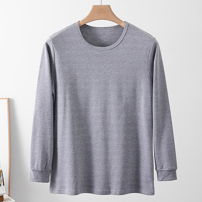 中老年男纯棉秋衣老人全棉套头线衣爸爸加肥大码低领打底线衣宽松,淘宝优惠券,粉丝福利购,淘宝优惠卷