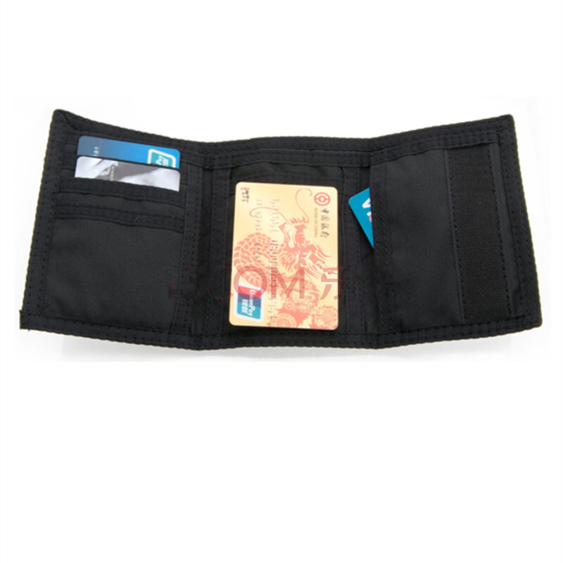 Nike/耐克 贝斯克运动钱包卡包证件包男女三折黑色钱包NIA08068NS - 图2
