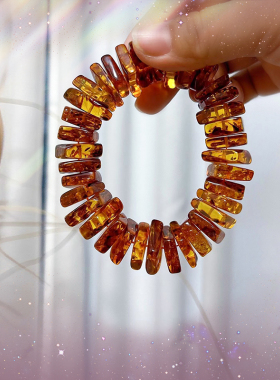 新年限定款 花珀手串原矿天然大颗粒波罗的海琥珀蜜蜡原石手链