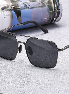 金属感高级变色偏光太阳镜男士新款全框开车专用防紫外线大牌墨镜