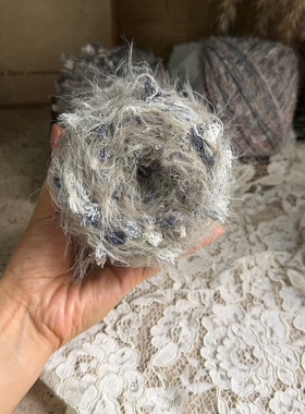 咿唔手混线-灰色系浅棕复古风钩针棒针编织毛线手工围巾帽子包包