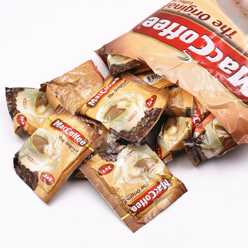 俄罗斯美卡菲三合一速溶白咖啡MacCoffee原装进口1000g袋50小包邮 - 图0