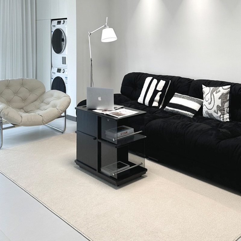 奈斯/意式极简小推车家用沙发边几边柜储物柜客厅可移动茶水柜,淘宝优惠券,粉丝福利购,淘宝优惠卷