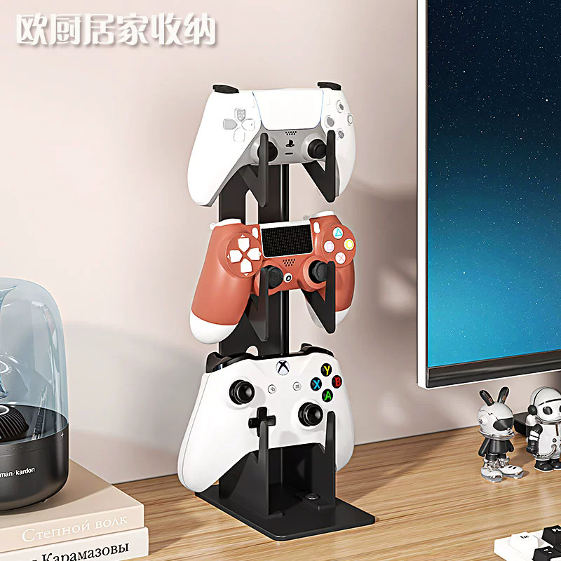 金属游戏手柄支架xbox/ps5/ps4桌面游戏控制器通用托架展示底座 - 图0