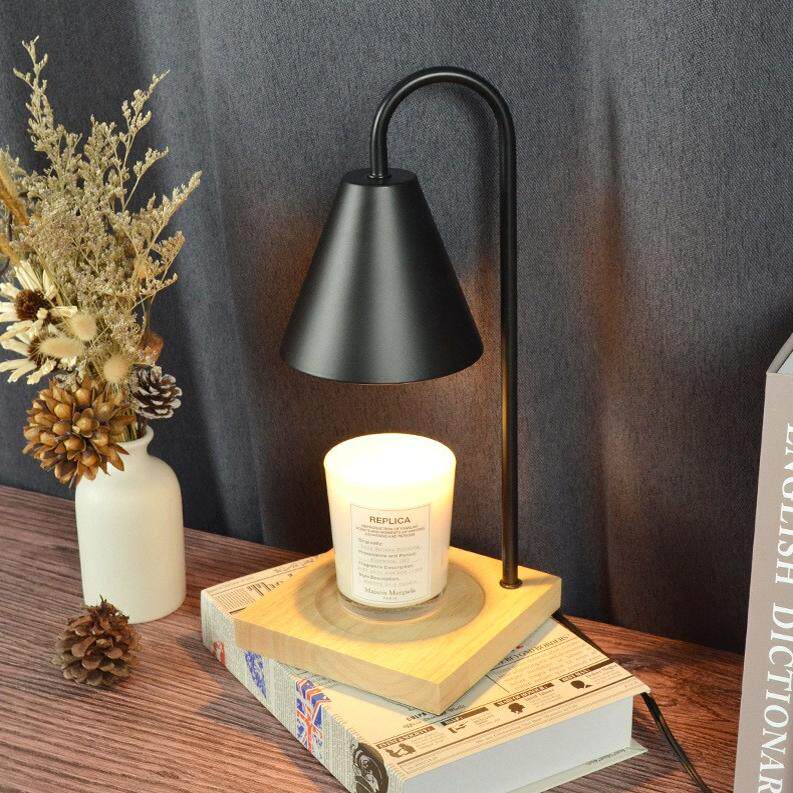 跨境香港台湾无火融烛灯家居灯香薰灯复古台灯床头融蜡灯美式装饰