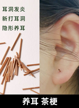 茶叶梗女耳棒耳钉养耳洞