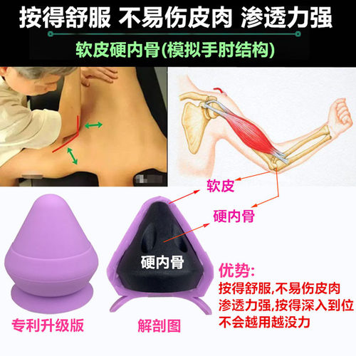 躺着背部腰部按摩器仪腰椎臀部按腰肌劳损腰间盘突出腰疼腰痛神器 - 图0