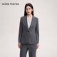 GOOD YOUNG黑色西装套装女考公考编面试正装女秋季职业西装外套女