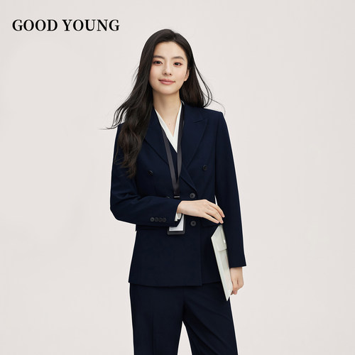 GOOD YOUNG正装面试外套女士春职业考研复试穿搭高级感西装套装 - 图2