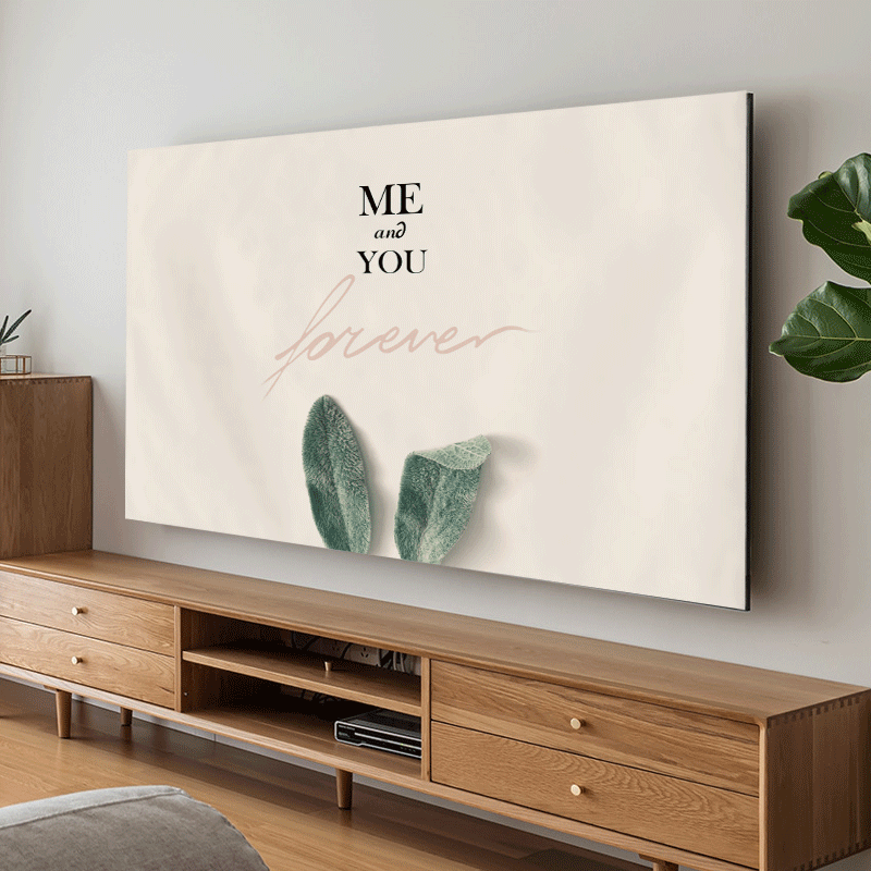 北欧电视机罩套防尘罩液晶电脑罩可爱电视布盖布艺55英寸65寸家用 - 图1