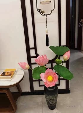 高品质仿真荷花pu荷叶拍摄道具