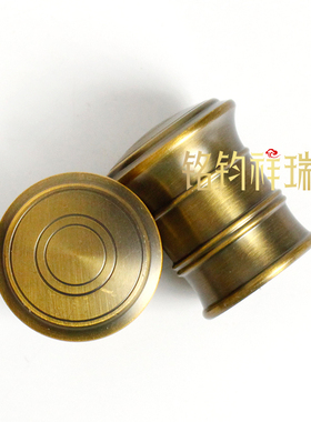 黄铜唐卡轴头精美卷轴头配件