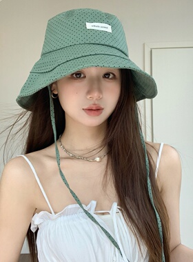 夏季通勤防晒碎花渔夫帽女
