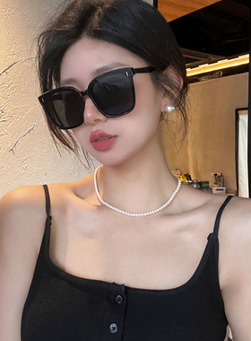 防紫外线方型韩版女偏光太阳眼镜