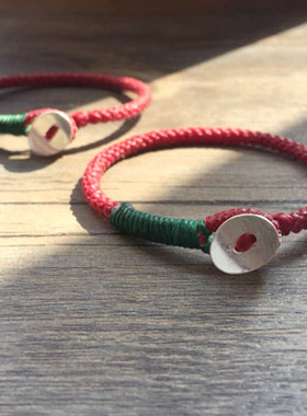 原创风泰国纯银情侣手链