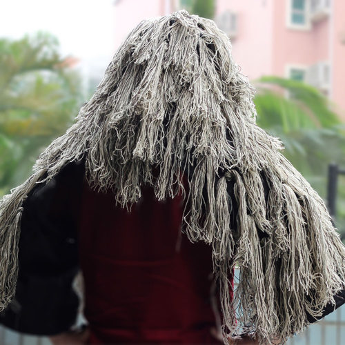 运动版轻型透气伪装服户外战术吉利服随意挂载伪装素材伪装衣 - 图2