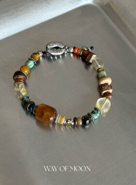 WAYOFMOON琉璃虎眼石拼色手链