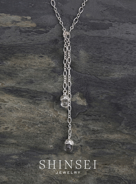 原创水晶灯长项链身体链