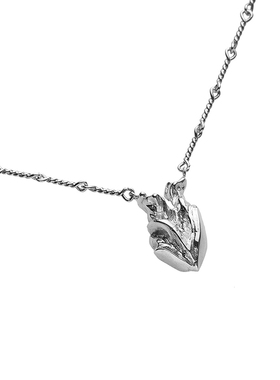 【森制SHINSEI官方】巴洛克风手工雕纹立体项链 原创设计纯银