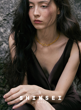 【森制SHINSEI官方】水波流苏短款OT扣软项圈 锁骨项链 纯银