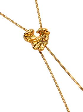 森制SHINSEI雕纹纯银抽拉项链