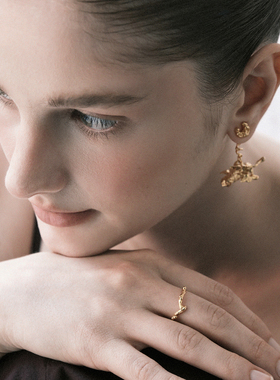 【森制SHINSEI官方】手工藤蔓扭纹单层戒指 纯银