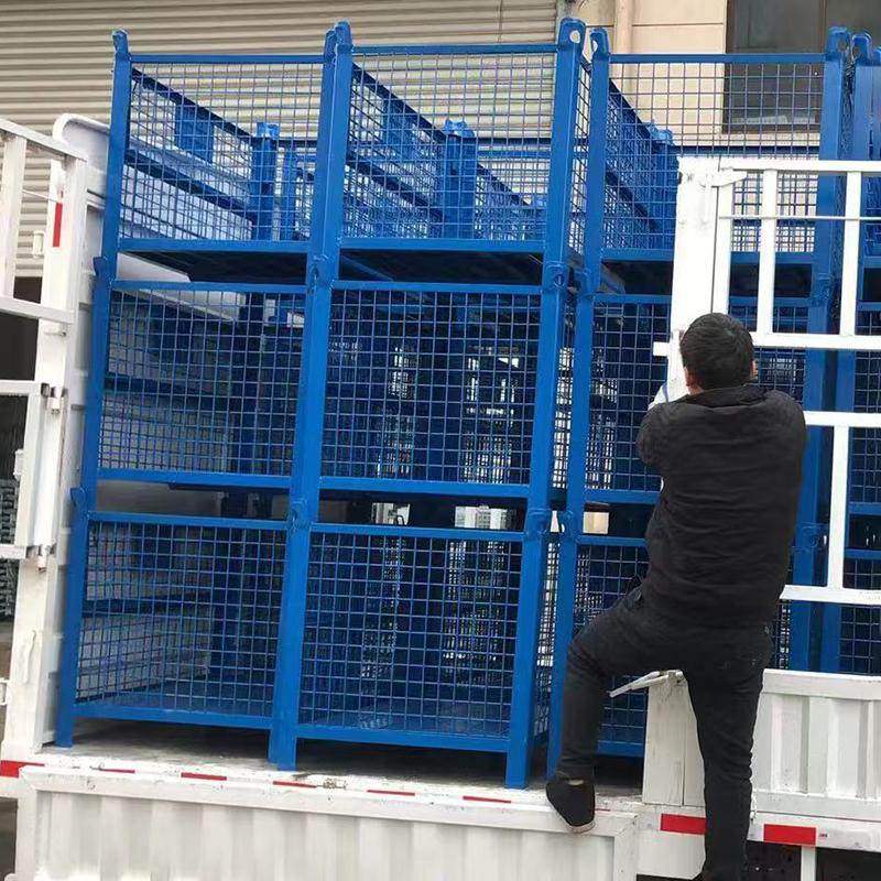 大铁框重型铁板箱周转箱毛坯箱金属仓储笼铁皮屑堆垛箱网格框铁笼,淘宝优惠券,粉丝福利购,淘宝优惠卷