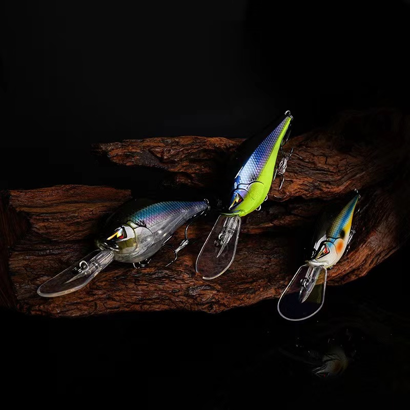 美国ARK新品CT8 CT12中深层路亚摇滚胖子crank硬饵搜索饵噪音拟饵 - 图0