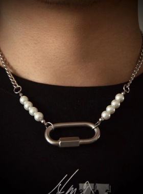 中国新同款嘻哈冷淡风小众珍珠