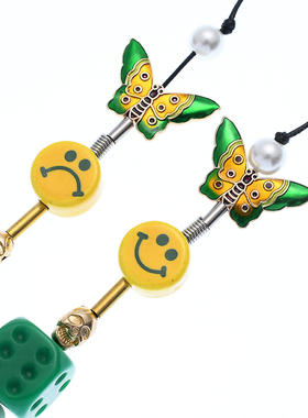 限定骷髅骰子陶瓷潮牌同款珍珠