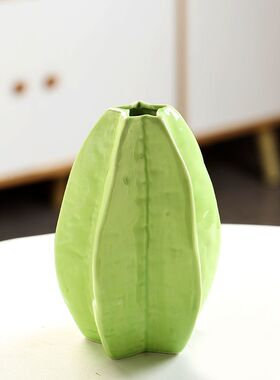 陶瓷花瓶柠檬花瓶陶瓷桌面客厅玄关水培小红书同款客厅摆件厨房