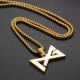 Basketball superstar PG Paul George Logo necklace men's and women's titanium steel pendant trendy men's personalized accessories