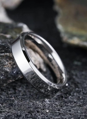 男女宽窄简约镜面抛光面钨钢戒指
