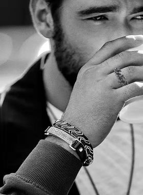 男女钛钢暗黑风森系荆棘藤蔓戒指