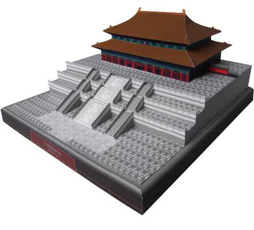 中国北京故宫天安门3d立体纸模型DIY手工制作儿童折纸益智玩具 - 图3