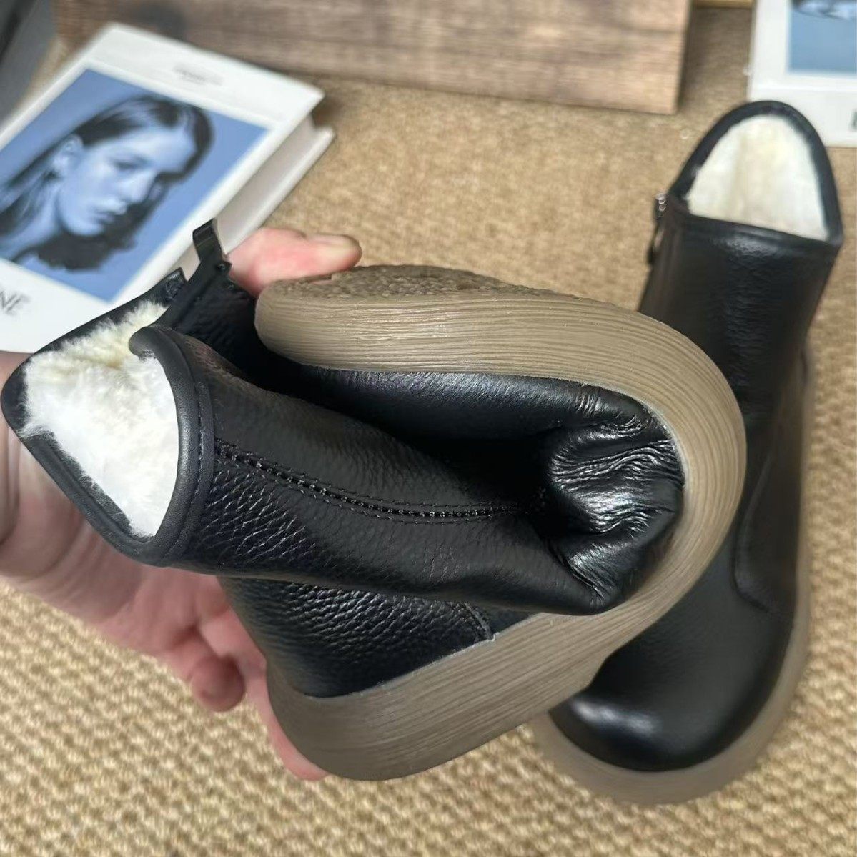 25年冬季上新羊毛雪地靴真皮休闲侧拉链棉靴女妈妈鞋加绒保暖棉靴,淘宝优惠券,粉丝福利购,淘宝优惠卷