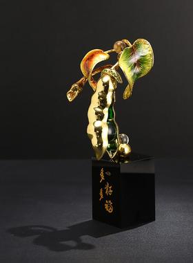 硕果累累手工合金珐琅彩摆件定制